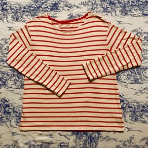 Old Navy Red/Cream Stripe Sweater